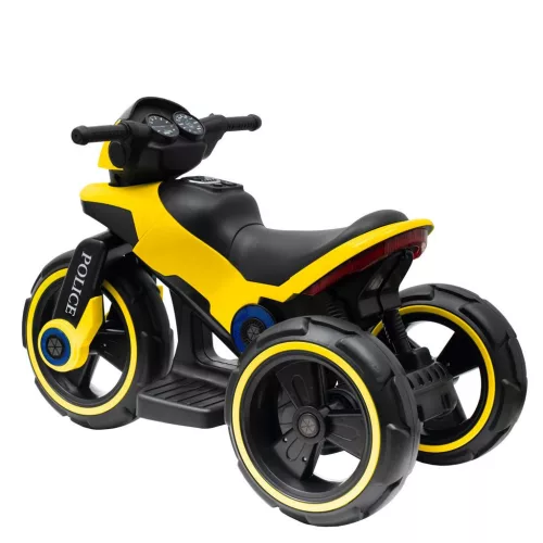 Gyermek elektromos motor Baby Mix POLICE sárga