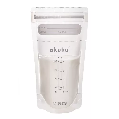 Tej- és ételtároló Akuku 150 ml-es 30 db-os steril tasak