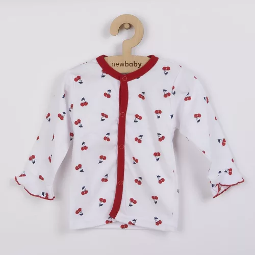 Baba pamut kabátka New Baby Cherry