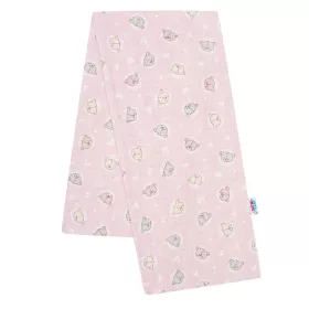   Pamut pelenka nyomtatott mintával New Baby rózsaszín kis maci
