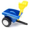 Gyerek jármű traktor utánfutóval és szerszámokkal Baby Mix New Holland kék