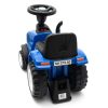 Gyerek jármű traktor utánfutóval és szerszámokkal Baby Mix New Holland kék