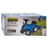 Gyerek jármű traktor utánfutóval és szerszámokkal Baby Mix New Holland kék