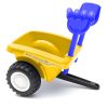 Gyerek jármű traktor utánfutóval és szerszámokkal Baby Mix New Holland sárga