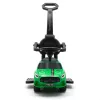 Zenélő bébitaxi vezetőrúddal Baby Mix RACER zöld