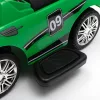 Zenélő bébitaxi vezetőrúddal Baby Mix RACER zöld