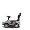 Zenélő bébitaxi vezetőrúddal Baby Mix RACER fehér