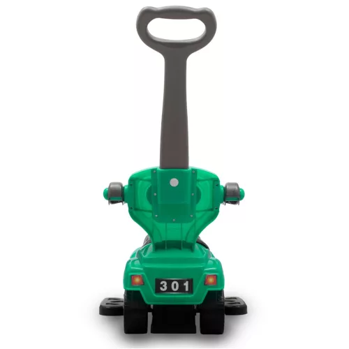 Bébitaxi tolókarral 3az1-ben Baby Mix Mega Car zöld