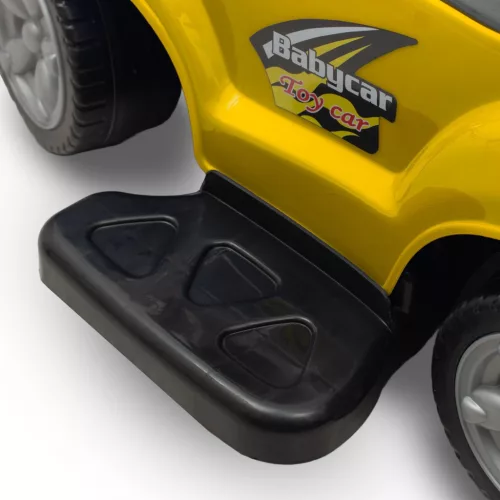 Bébitaxi tolókarral 3az1-ben Baby Mix Mega Car sárga