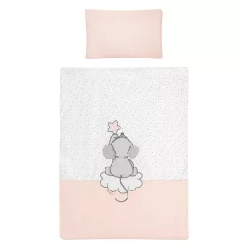   6-részes ágyneműhuzat Belisima Cute Mouse 100x135 rózsaszín