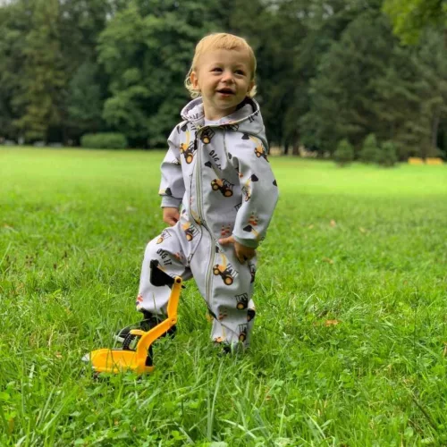 Softshell baba overál New Baby Kotrógép