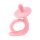 Gyermek szilikon hűsítő rágóka Akuku Csiga rózsaszín
