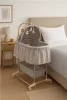 Multifunkcionális baba bölcső kiságy New Baby csillag szürke