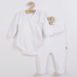2-részes baba együttes New Baby Practical fehér fiú