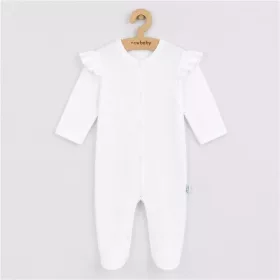 Baba pamut kezeslábas New Baby Practical fehér lány
