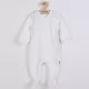 Baba pamut kezeslábas New Baby Practical fehér fiú
