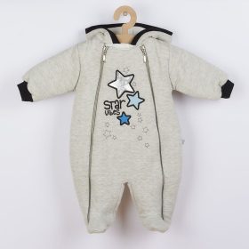 Téli kapucnis kezeslábas Koala Star Vibes kék