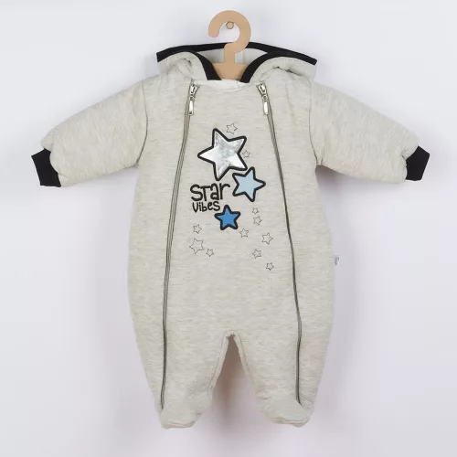 Téli kapucnis kezeslábas Koala Star Vibes kék