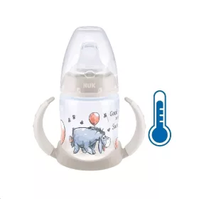   Baba tanuló itatópohár NUK Mici mackó hőmérséklet jelzővel 150 ml bézs szamár