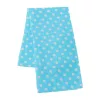 Pamut tetra pelenka New Baby Softy nyomtatott mintával  70 x 70 cm 4 db fehér-türkiz