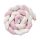 Fonott rácsvédő kiságyba Belisima aksamit krémszínű rózsaszín