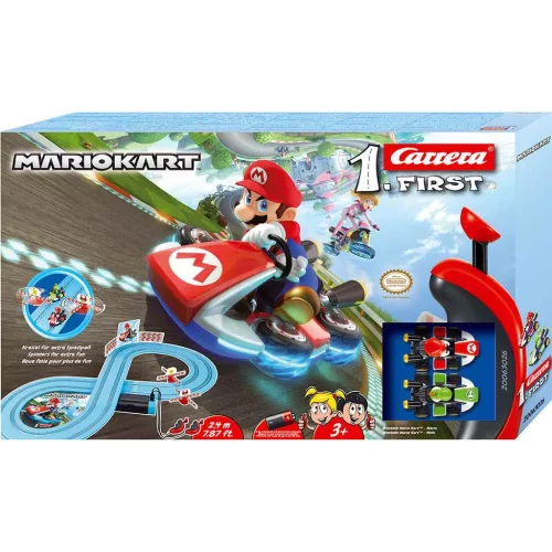 Autópálya Carrera FIRST Nintendo Mario Kart™- Mario and Yoshi 2,4 m