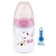 Baba cumisüveg NUK First Choice Temperature Control 150 ml pink