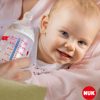 Baba cumisüveg NUK First Choice Temperature Control 150 ml pink