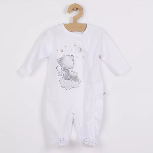 Baba kezeslábas sapkával Koala Angel fehér