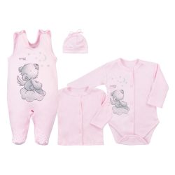 4-részes baba együttes Koala Angel rózsaszín
