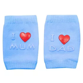 Gyermek térdvédő New Baby ABS-el I Love Mum and Dad kék