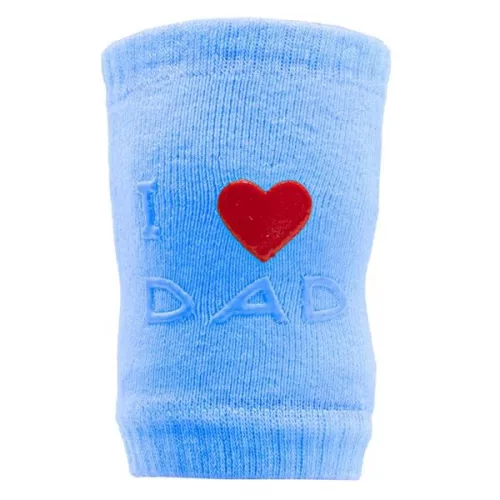 Gyermek térdvédő New Baby ABS-el I Love Mum and Dad kék