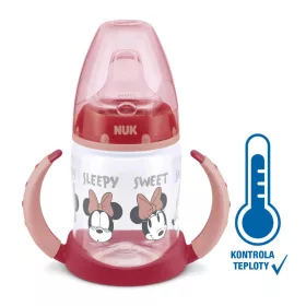   Baba tanuló itatópohár NUK Disney Mickey hőmérséklet jelzővel 150 ml piros