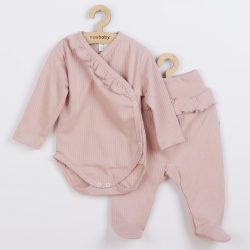 2-részes baba együttes New Baby Stripes rózsaszín
