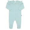 Baba pamut kezeslábas New Baby Stripes jégkék