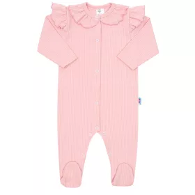 Baba pamut kezeslábas New Baby Stripes rózsaszín