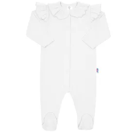 Baba pamut kezeslábas New Baby Stripes fehér