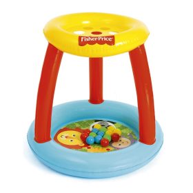   Gyerek felfújható játszóközpont Fisher-Price interaktív lyukakkal a labdáknak