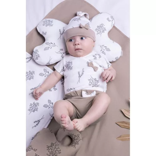 Baba pamut sapka-sál Nicol Ella fehér