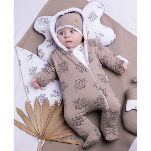 Téli baba kezeslábas Nicol Ella bézs