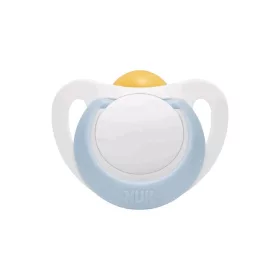 NUK Star baba cumi latex 0–6 h, kék