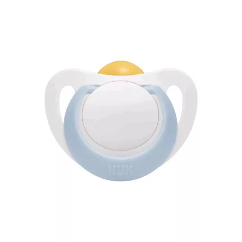 NUK Star baba cumi latex 0–6 h, kék