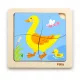 Fa képes kirakó puzzle Viga 4 db kacsa