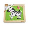 Fa képes kirakó puzzle Viga 4 db Zebra