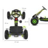 Go-kart Milly Mally Thor pedálos gyerek gokart zöld