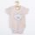 Baba body rövid ujjú New Baby BrumBrum old pink grey