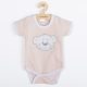 Baba body rövid ujjú New Baby BrumBrum old pink grey