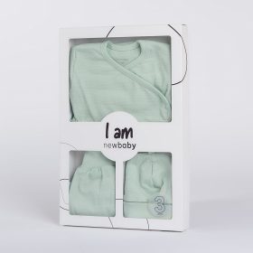   3-részes baba együttes újszülötteknek New Baby I AM menta