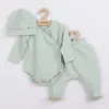 3-részes baba együttes újszülötteknek New Baby I AM menta