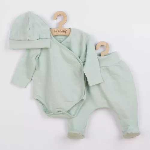 3-részes baba együttes újszülötteknek New Baby I AM menta